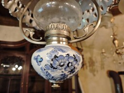 Závesné svietidlo v štýle Delft Blue