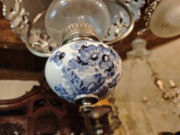 Závesné svietidlo v štýle Delft Blue