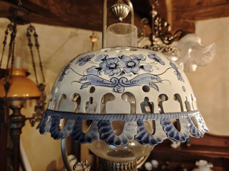 Závesné svietidlo v štýle Delft Blue