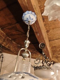 Závesné svietidlo v štýle Delft Blue