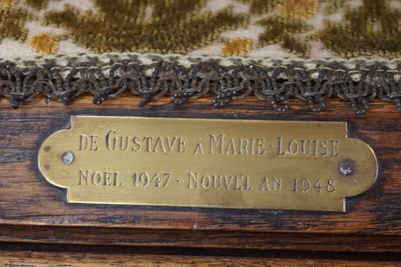 Starožitný dubový sekretár (bureau plat) 