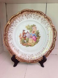 Luxusný porcelánový tanier Leni Parbus